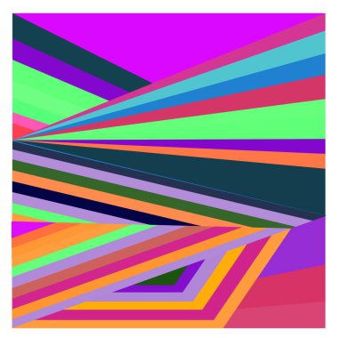 Kaynak için vektör renkli geometrik ve eğri arkaplan deseni