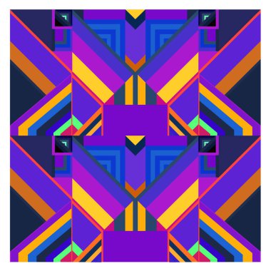 Kaynak için vektör renkli geometrik ve eğri arkaplan deseni