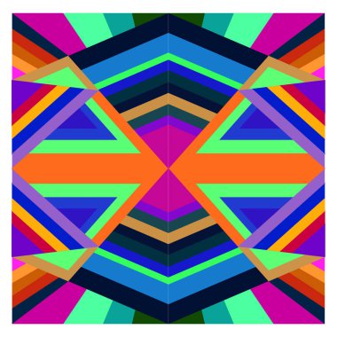 Kaynak için vektör renkli geometrik ve eğri arkaplan deseni