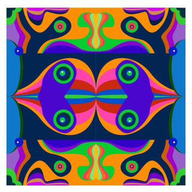 Kaynak için vektör renkli geometrik ve eğri arkaplan deseni