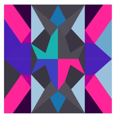 Kaynak için vektör renkli geometrik ve eğri arkaplan deseni