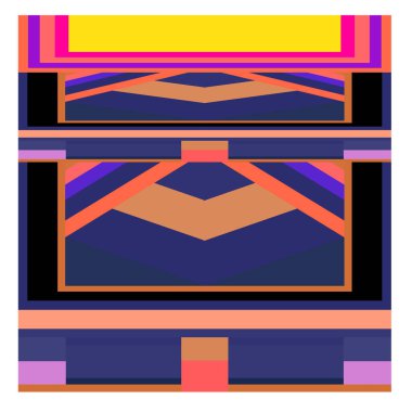 Kaynak için vektör renkli geometrik ve eğri arkaplan deseni