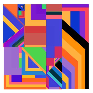 Kaynak için vektör renkli geometrik ve eğri arkaplan deseni