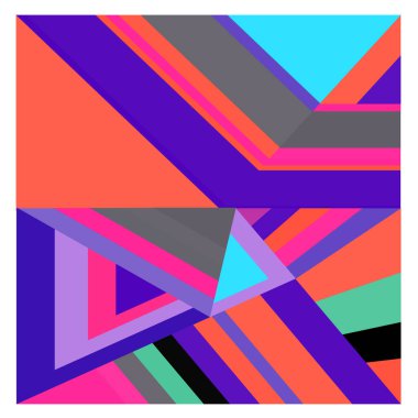 Kaynak için vektör renkli geometrik ve eğri arkaplan deseni