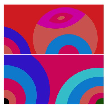 Kaynak için vektör renkli geometrik ve eğri arkaplan deseni