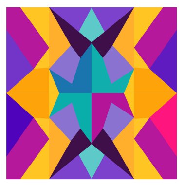 Kaynak için vektör renkli geometrik ve eğri arkaplan deseni