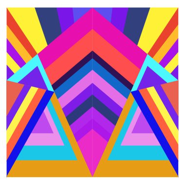 Kaynak için vektör renkli geometrik ve eğri arkaplan deseni