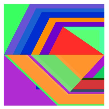 Kaynak için vektör renkli geometrik ve eğri arkaplan deseni