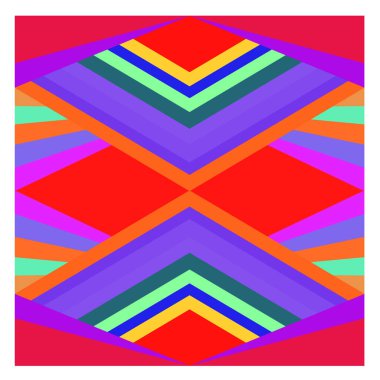 Kaynak için vektör renkli geometrik ve eğri arkaplan deseni