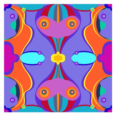 Kaynak için vektör renkli geometrik ve eğri arkaplan deseni