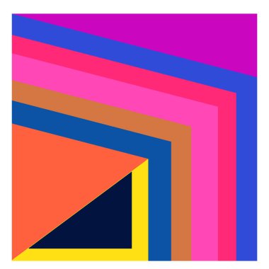 Kaynak için vektör renkli geometrik ve eğri arkaplan deseni