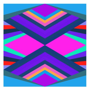 Kaynak için vektör renkli geometrik ve eğri arkaplan deseni