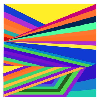 Kaynak için vektör renkli geometrik ve eğri arkaplan deseni