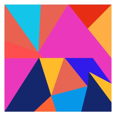 Kaynak için vektör renkli geometrik ve eğri arkaplan deseni