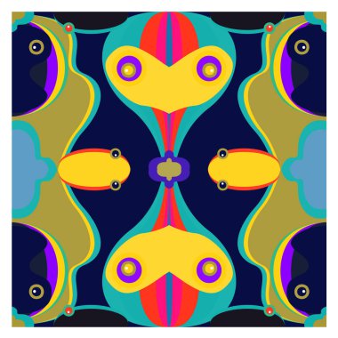 Kaynak için vektör renkli geometrik ve eğri arkaplan deseni