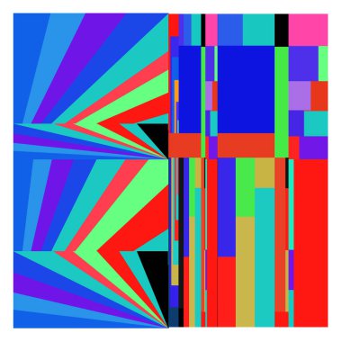 Kaynak için vektör renkli geometrik ve eğri arkaplan deseni