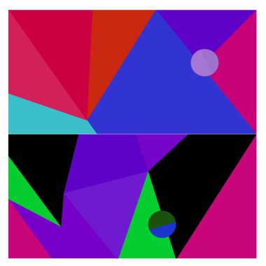 Kaynak için vektör renkli geometrik ve eğri arkaplan deseni