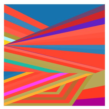 Kaynak için vektör renkli geometrik ve eğri arkaplan deseni