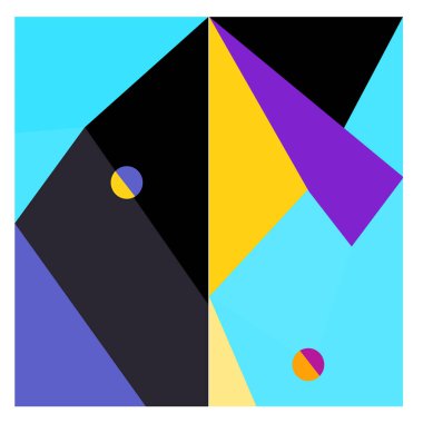 Kaynak için vektör renkli geometrik ve eğri arkaplan deseni