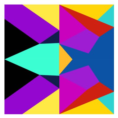 Kaynak için vektör renkli geometrik ve eğri arkaplan deseni