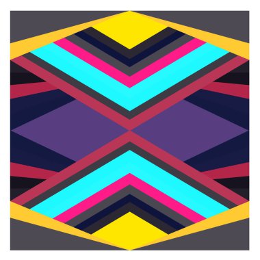 Kaynak için vektör renkli geometrik ve eğri arkaplan deseni