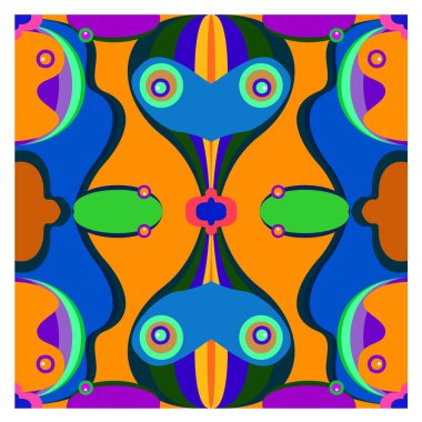 Kaynak için vektör renkli geometrik ve eğri arkaplan deseni