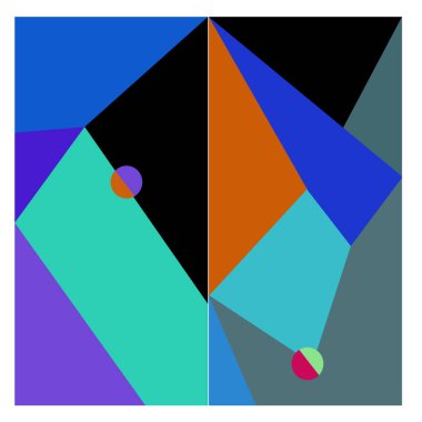 Kaynak için vektör renkli geometrik ve eğri arkaplan deseni