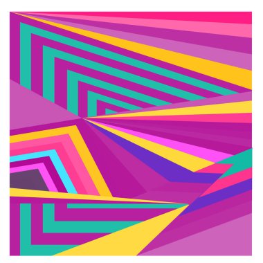 Kaynak için vektör renkli geometrik ve eğri arkaplan deseni