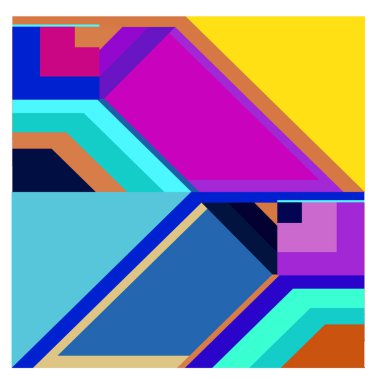 Kaynak için vektör renkli geometrik ve eğri arkaplan deseni