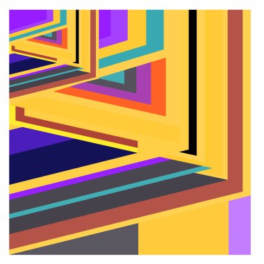 Kaynak için vektör renkli geometrik ve eğri arkaplan deseni