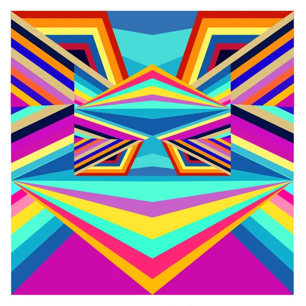 Kaynak için vektör renkli geometrik ve eğri arkaplan deseni