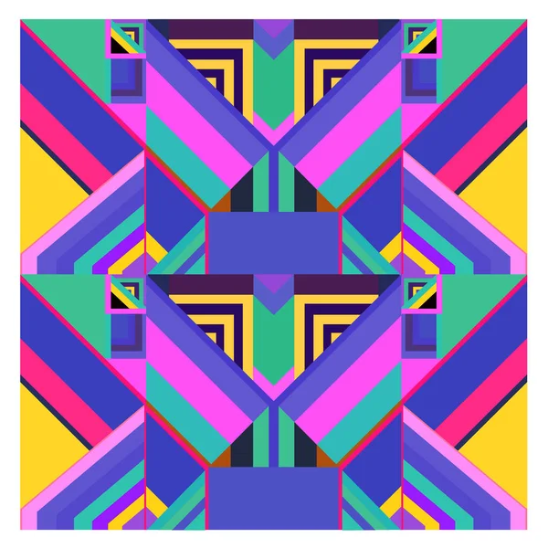 Kaynak için vektör renkli geometrik ve eğri arkaplan deseni