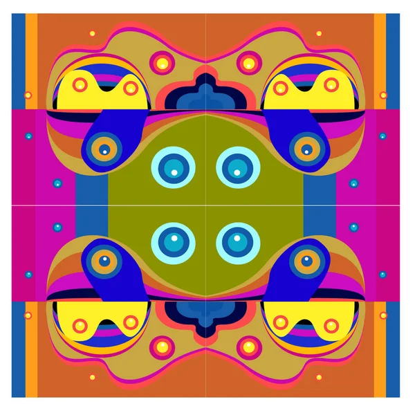 Kaynak için vektör renkli geometrik ve eğri arkaplan deseni