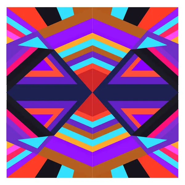 Kaynak için vektör renkli geometrik ve eğri arkaplan deseni