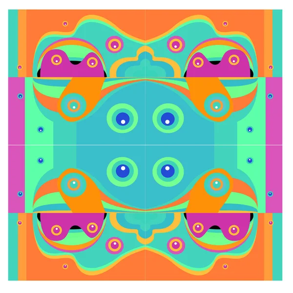 Kaynak için vektör renkli geometrik ve eğri arkaplan deseni