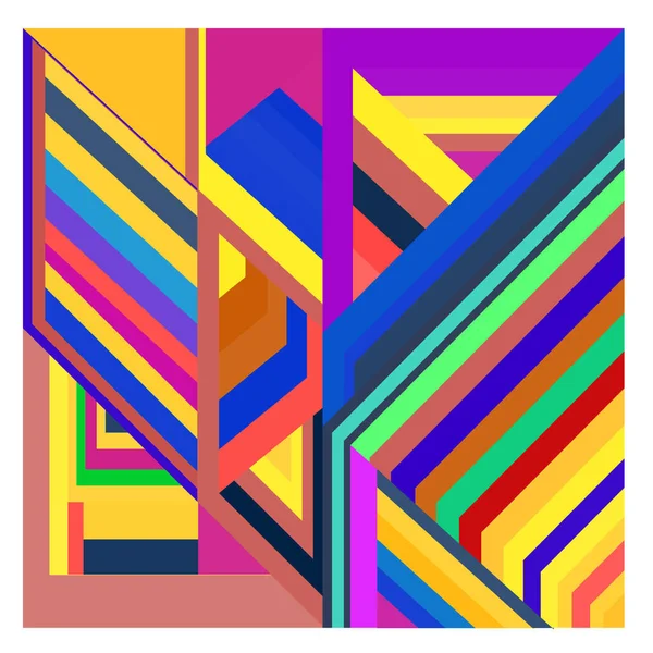 Kaynak için vektör renkli geometrik ve eğri arkaplan deseni