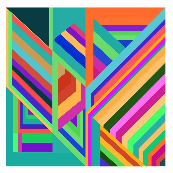 Kaynak için vektör renkli geometrik ve eğri arkaplan deseni