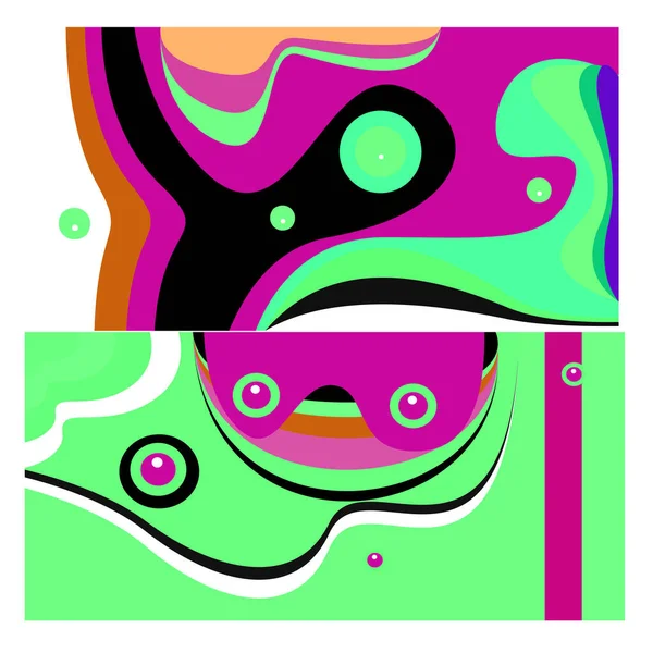 Kaynak için vektör renkli geometrik ve eğri arkaplan deseni