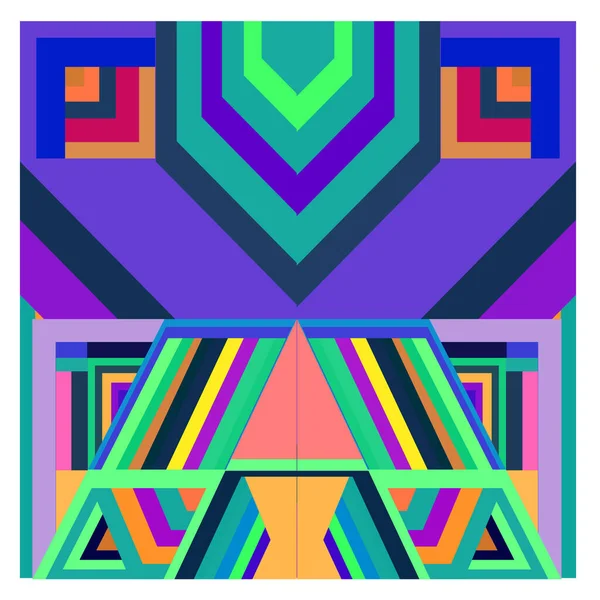 Kaynak için vektör renkli geometrik ve eğri arkaplan deseni