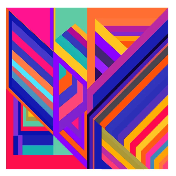 Kaynak için vektör renkli geometrik ve eğri arkaplan deseni