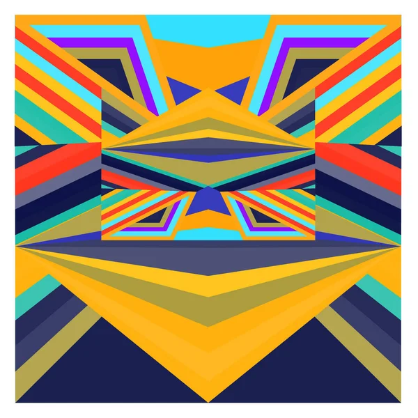 Kaynak için vektör renkli geometrik ve eğri arkaplan deseni