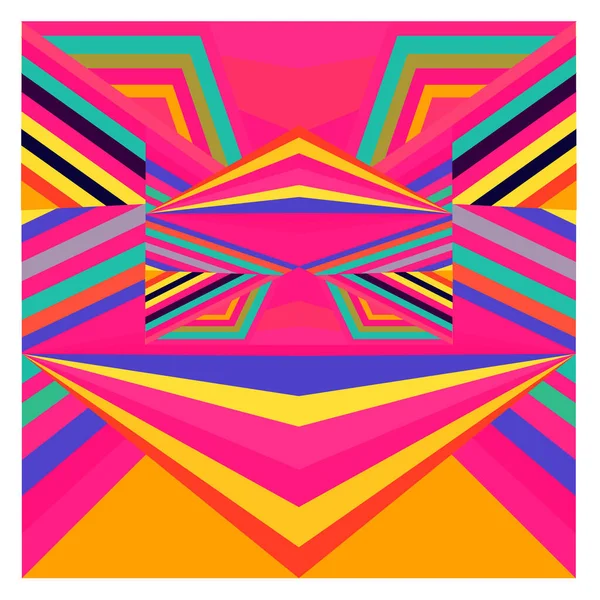 Kaynak için vektör renkli geometrik ve eğri arkaplan deseni