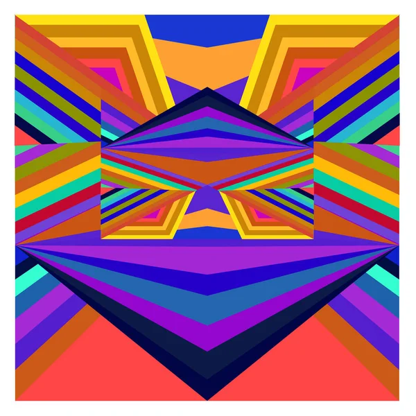 Kaynak için vektör renkli geometrik ve eğri arkaplan deseni