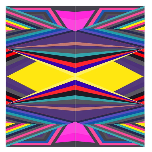 Kaynak için vektör renkli geometrik ve eğri arkaplan deseni