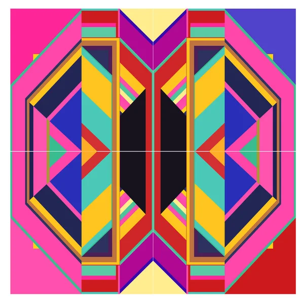 Kaynak için vektör renkli geometrik ve eğri arkaplan deseni