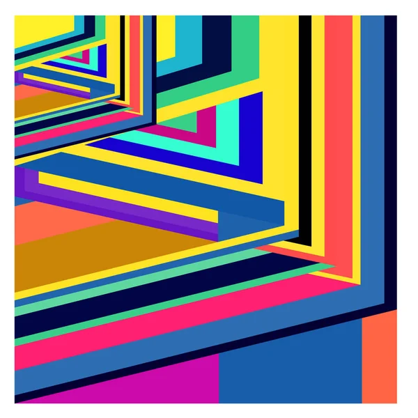 Kaynak için vektör renkli geometrik ve eğri arkaplan deseni