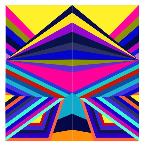 Vector Colorful Geometric Curve Background Pattern Feed — Stock Vector
