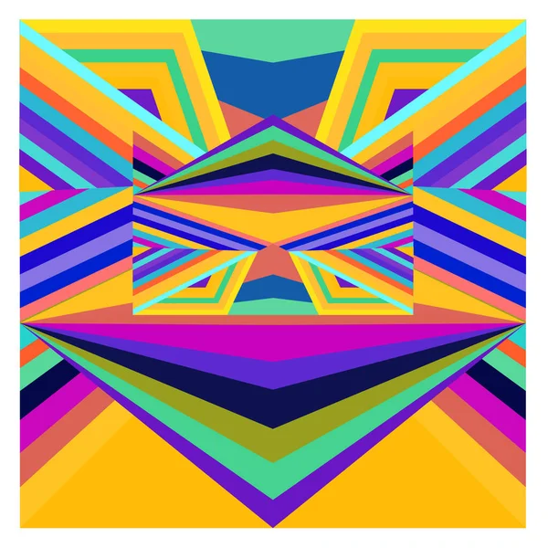 Kaynak için vektör renkli geometrik ve eğri arkaplan deseni