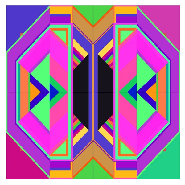 Kaynak için vektör renkli geometrik ve eğri arkaplan deseni