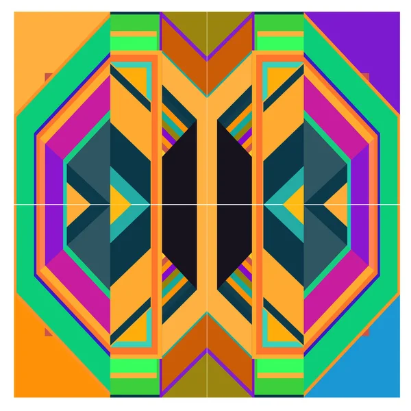 Kaynak için vektör renkli geometrik ve eğri arkaplan deseni